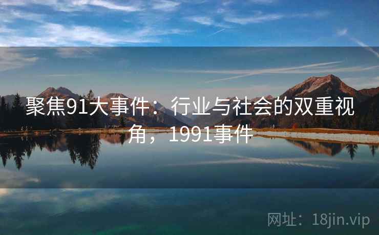 聚焦91大事件：行业与社会的双重视角，1991事件